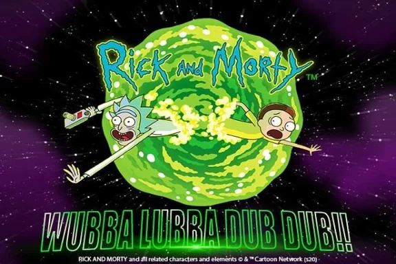 Capa do slot Rick And Morty Wubba Lubba Dub Dub